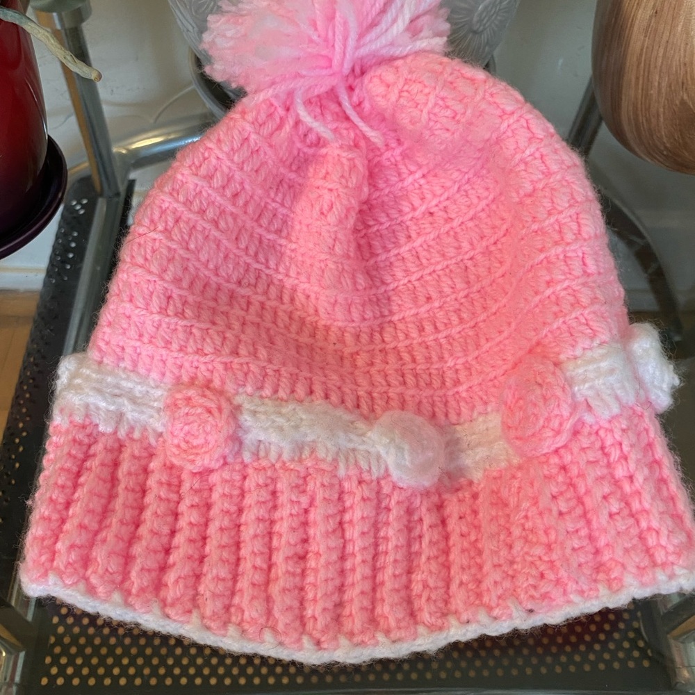 Hand woven winter hat for kids